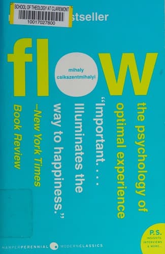 Flow: The Psychology of Optimal Experience (Harper Perennial Modern Classics) cover