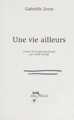 Une vie ailleurs cover