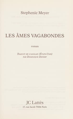 Les âmes vagabondes cover