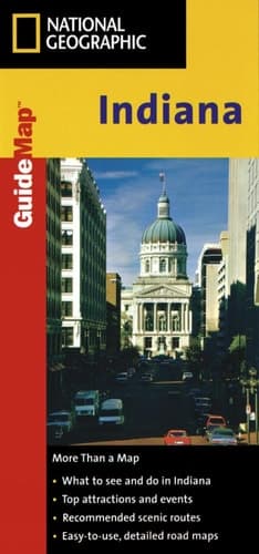 National Geographic State Guide Map Indiana Ng.gm22.00620111 cover