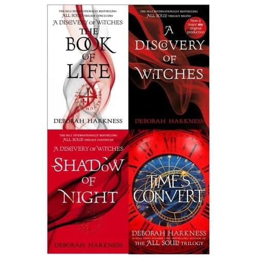 All Souls Trilogy Deborah Harkness Collection 4 Book Set (A Discovery of Witches, Shadow of Night, The Book of Life, Times Convert) cover