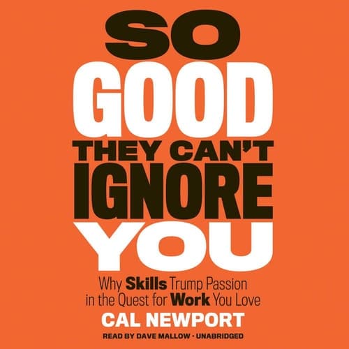 So Good They Can't Ignore You: Why Skills Trump Passion in the Quest for Work You Love cover