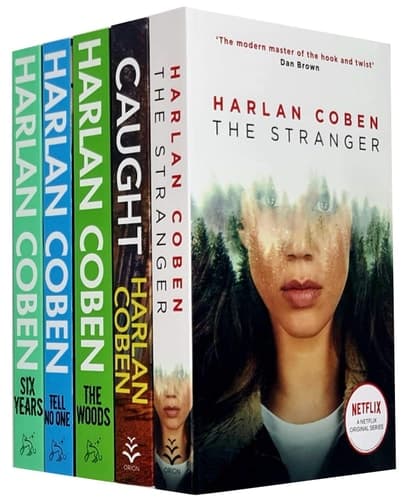 Harlan Coben Collection 5 Books Set (Tell No One, Caught, Six Years, The Stranger, The Woods) cover