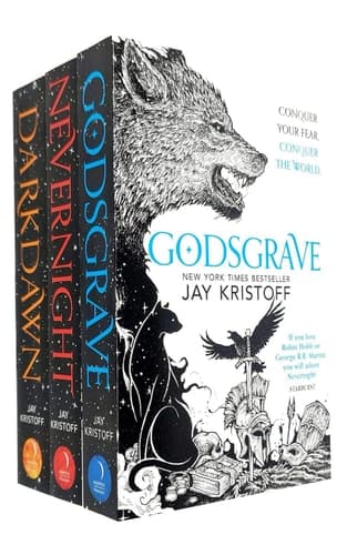 Nevernight Chronicle Series 3 Books Collection Set By Jay Kristoff (Nevernight, Godsgrave, Darkdawn) cover