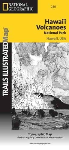Trails Illustrated Waterproof Hawaii Volcanoes National Park Map cover