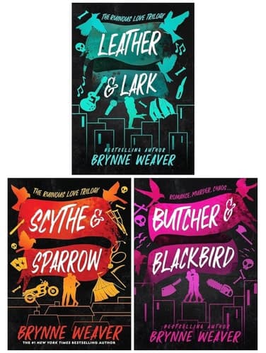 The Ruinous Love Trilogy 3 Books Collection Set By Brynne Weaver(Scythe & Sparrow, Leather & Lark, Butcher & Blackbird) cover
