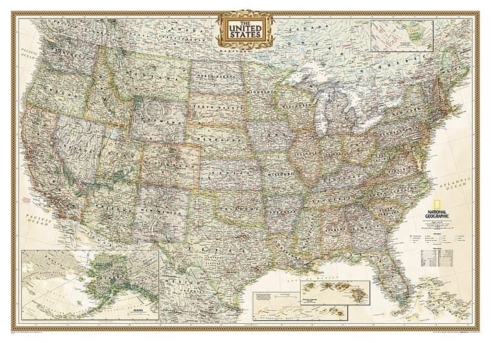 North America Political Map cover