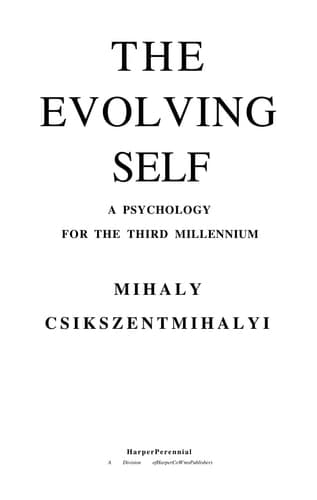 The Evolving Self cover