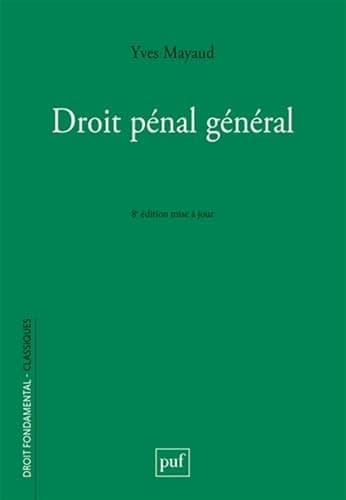 Droit pénal général cover