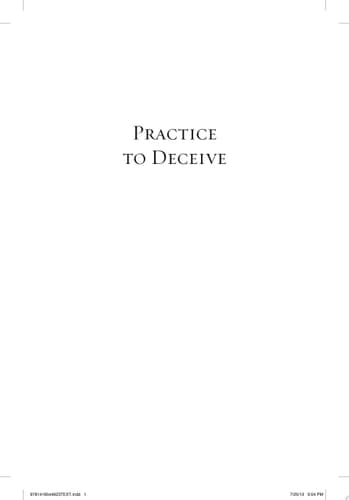Practice to Deceive cover