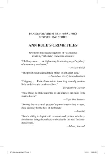 Lying in Wait Ann Rule's Crime Files: Vol.17 cover