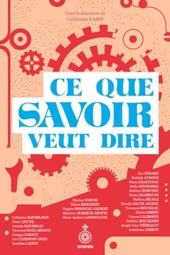 Ce que savoir veut dire cover