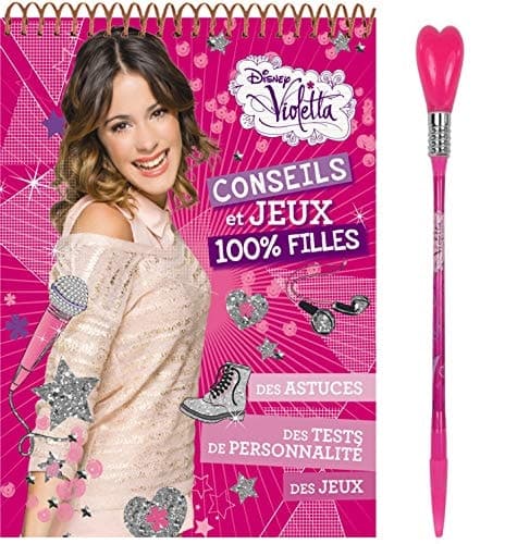 Violetta Activités et jeux 100% filles, avec un stylo cover