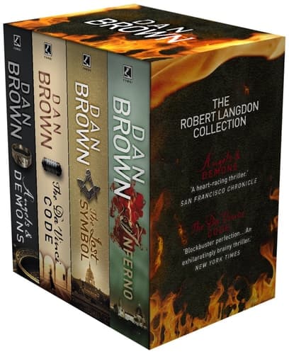 The Robert Langdon Collection Angels and Demons; The Da Vinci Code; The Lost Symbol; Inferno cover
