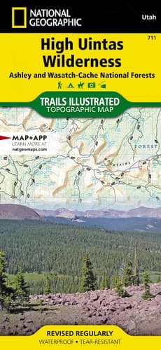 High Uintas Wilderness Map cover