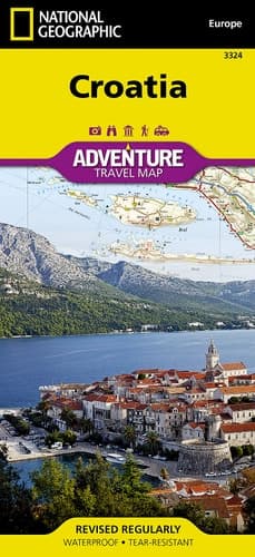 Croatia Map (National Geographic Adventure Map, 3324) cover