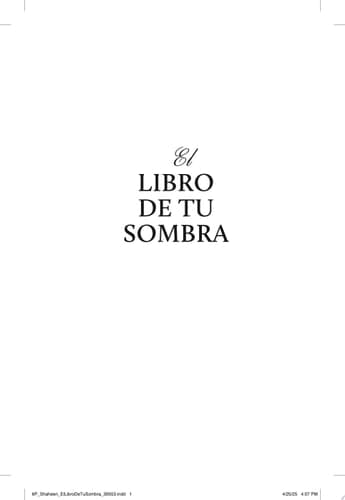 El libro de tu sombra cover