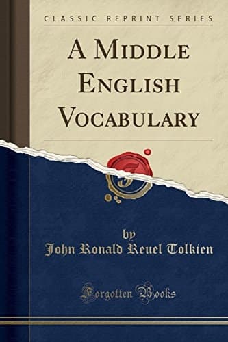 A Middle English Vocabulary (Classic Reprint) cover