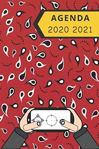 Agenda 2020 2021: Agenda Scolaire Semainier, 1 Semaine sur 2 Pages, un Calendrier pour la rentrée scolaire 2020 2021 de Septembre 2020 à Septembre 2021 | Agenda Gamer (French Edition) cover