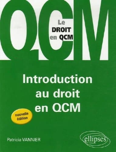 Introduction au droit en QCM cover
