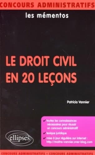 Le droit civil en 20 leçons cover