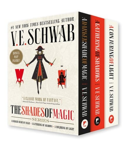 Shades of Magic Boxed Set A Darker Shade of Magic, a Gathering of Shadows, a Conjuring of Light cover