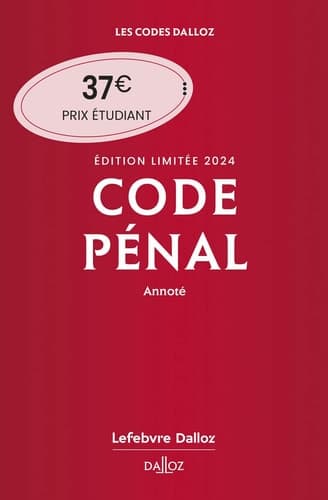 Code pénal annoté Edition limitée cover