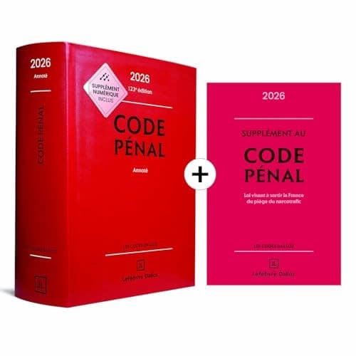 Code pénal annoté Inclus le supplément au code pénal cover