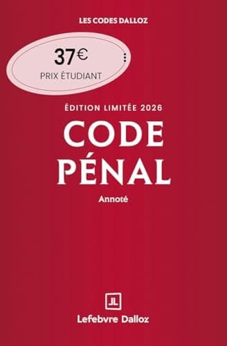 Code pénal annoté + supplément au code pénal Édition limitée cover
