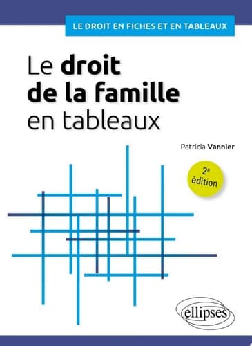 Le droit de la famille en tableaux A jour au 30 septembre 2023 cover