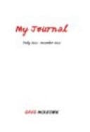My Journal July 2011 - December 2011 GREG MCKEOWN cover