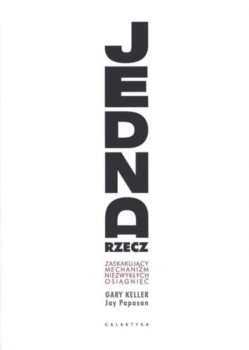 Jedna rzecz zaskakujący mechanizm niezwykłych osiągnięć cover