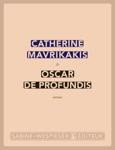 Oscar de Profundis roman cover