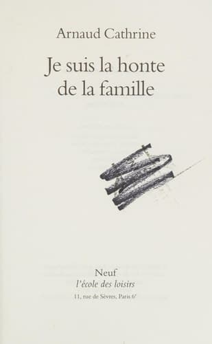 Je suis la honte de la famille cover