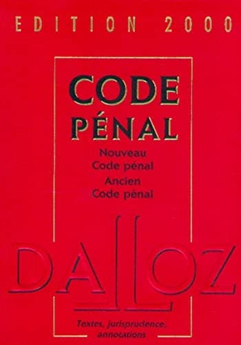 Code pénal nouveau code pénal, ancien code pénal cover