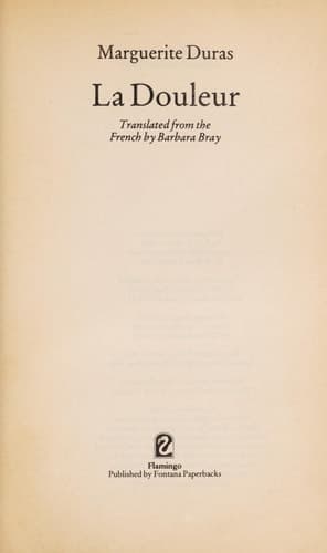 La Douleur cover