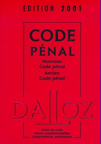 Code pénal nouveau code pénal, ancien code pénal cover