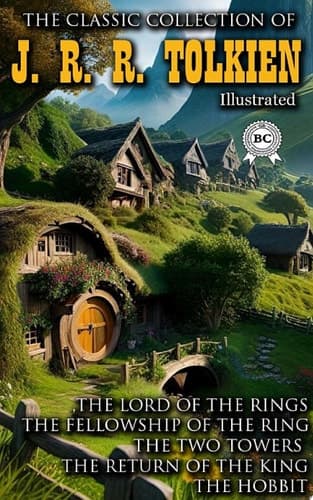 The Classic Collection of J. R. R. Tolkien. Illustrated The Lord of the Rings, The Fellowship of the Ring, The Two Towers, The Return of the King, The Hobbit cover