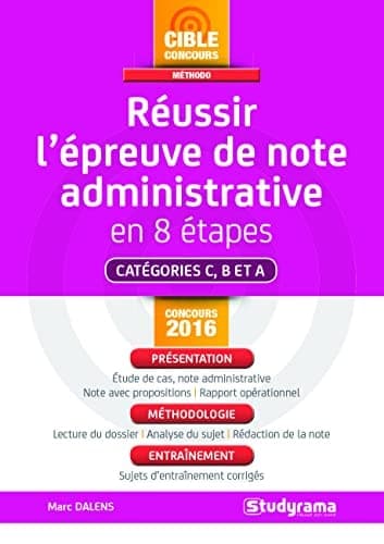 Réussir l'épreuve de note administrative en 8 étapes cover