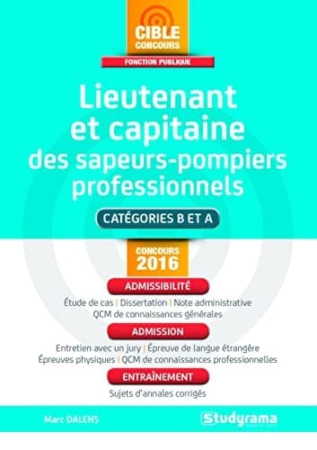 Lieutenant et capitaine des sapeurs-pompiers professionnels cover