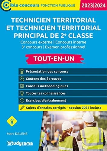 Technicien territorial Catégorie B Tout-en-un inclus annales 2018 cover