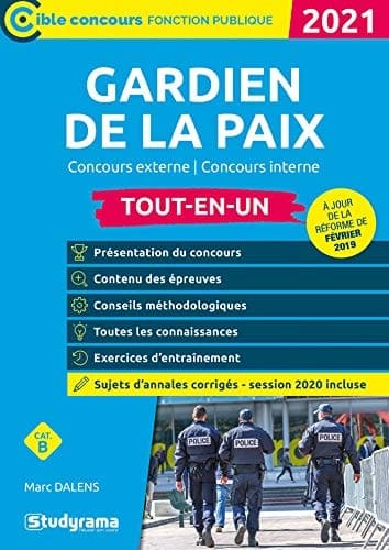 Gardien de la paix Concours externe, concours interne Tout-en-un cover