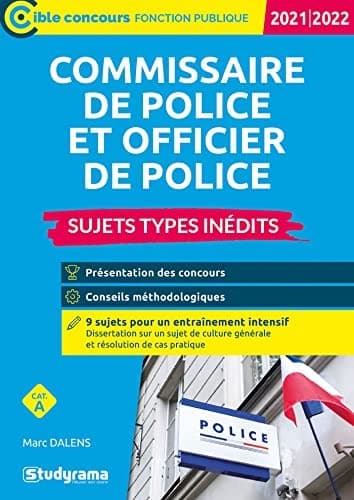 Commissaire de police et officier de police Sujets types inédits cover