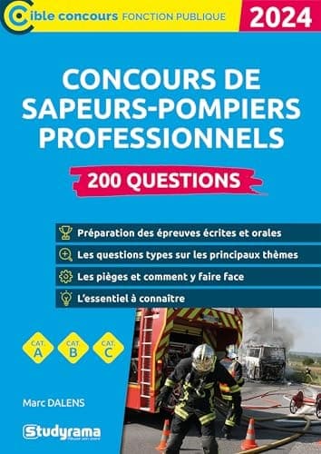 Concours des sapeurs-pompiers professionnels 200 questions cover