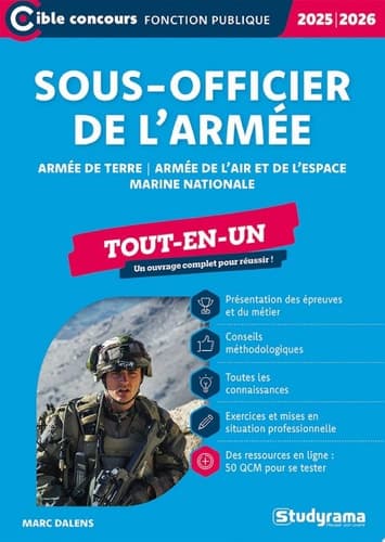 Sous-officier de l'armée - Tout-en-un - Édition 2025-2026 cover