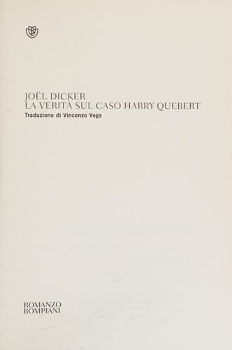 La verità sul caso Harry Quebert cover