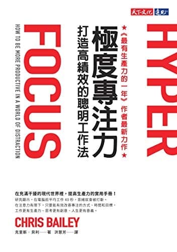 極度專注力 打造高績效的聰明工作法 cover